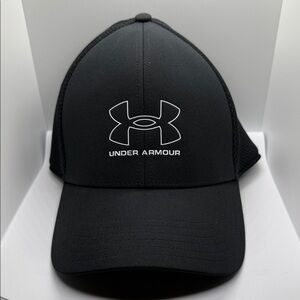 Men’s XL/XXL Under Armour Black Mesh Golf Cap